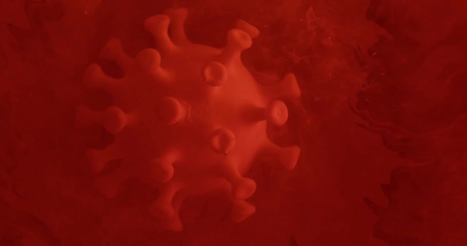 A close up of a virus cell