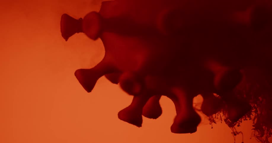A close up of a virus cell