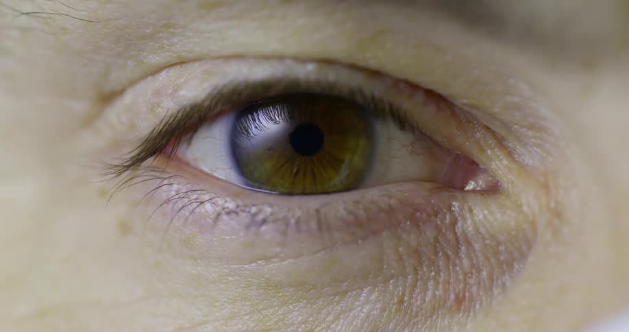 A close up of a eye