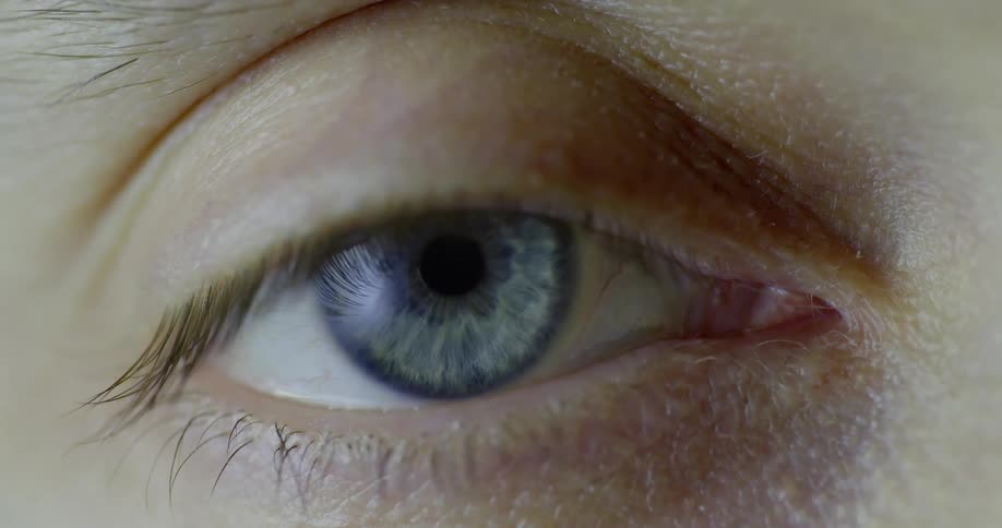 A womans eye as it blinks