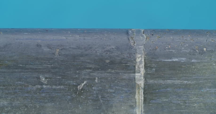Close up of concrete on the pavement