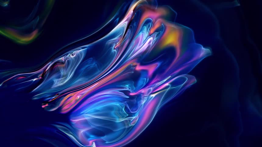 Abstract purple and dark blue colors embrangle fractal