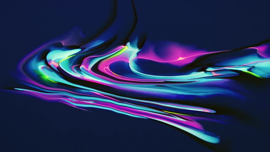 Pink blue green purple and black neon colors moving