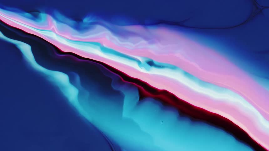 An array of paint and lines in an exquisite motion