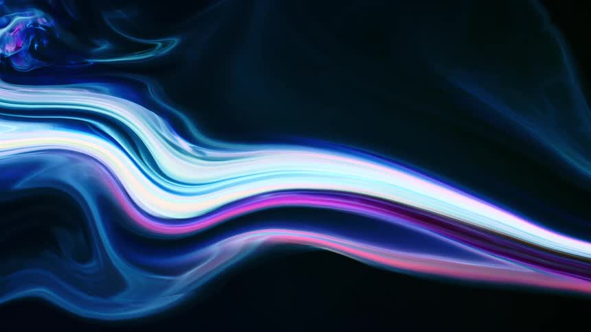 White blue purple and black colors that look like luminescent smoke