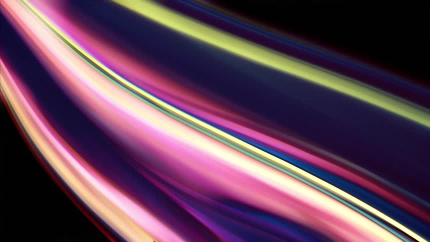 A close up of colors moving in an exquisite shape of glowing neon