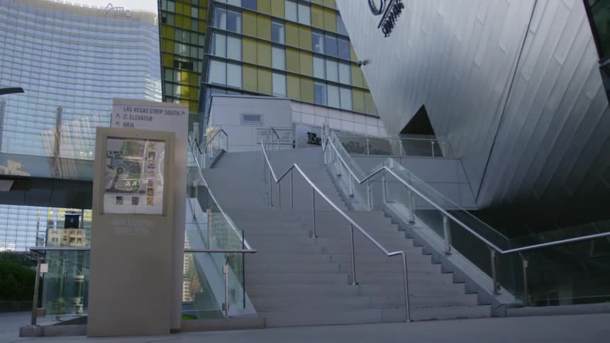 Stairs leading to a las vegas hotel