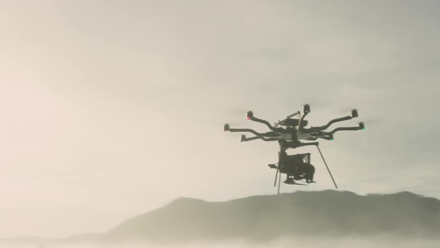 Drone Flying Through Nature