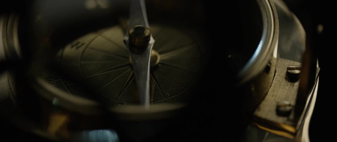 Compass finds direction with a needle that moves