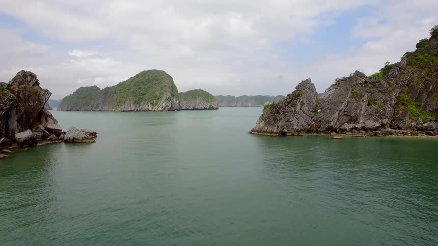 A group of islands in the sea