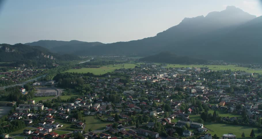 Landscape view with houses in neighborhoods