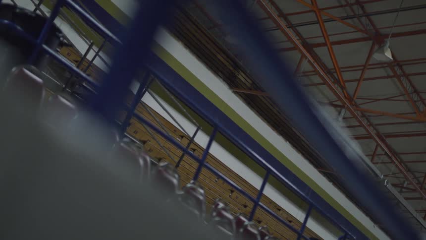 Chairs in an empty stadium