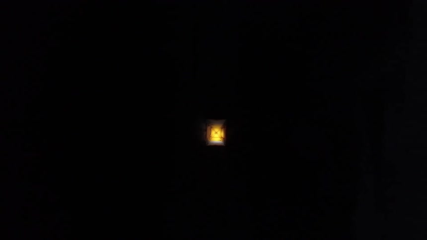 Lantern balloon going up to the sky at night