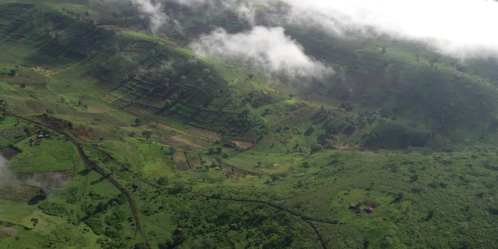Photographers In Airplane Over African Wetlands