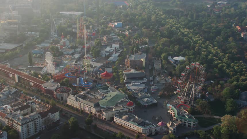 Rides in an amusement park