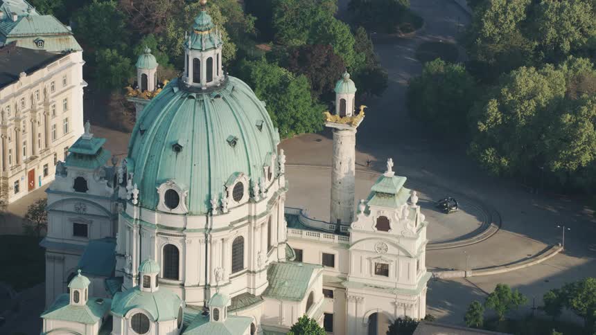 A church in a city