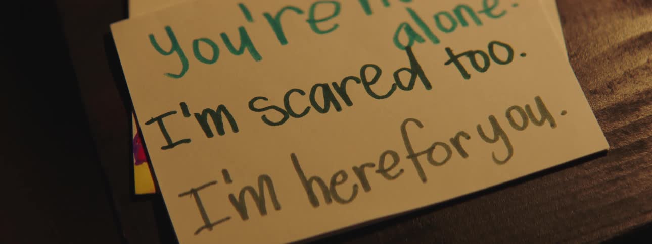 A supportive letter written by kids