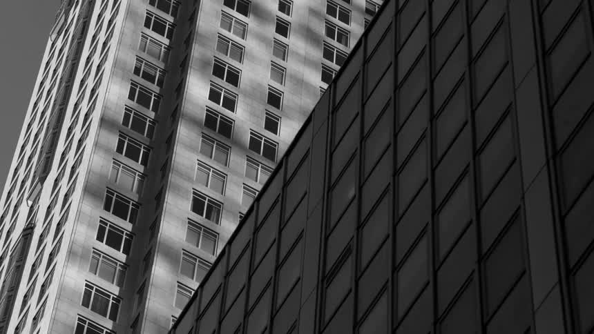 The building stands near another