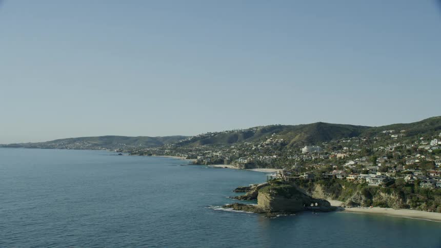 The coastline of Southern California