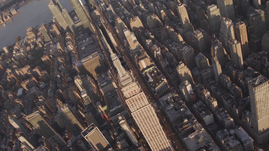 High rise buildings in a downtown area