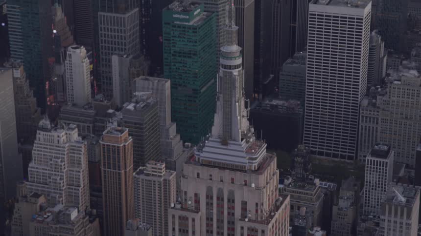 A city with skyscrapers and buildings