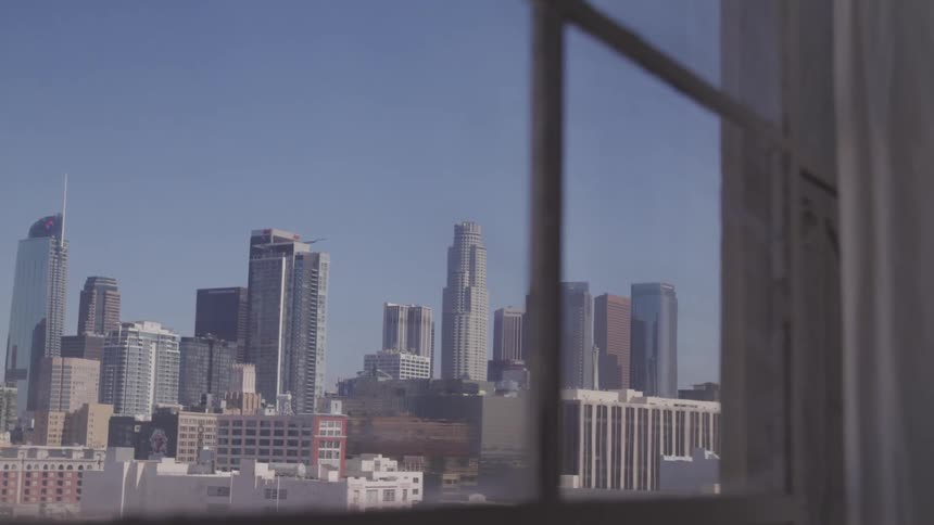 High rise buildings in a downtown area