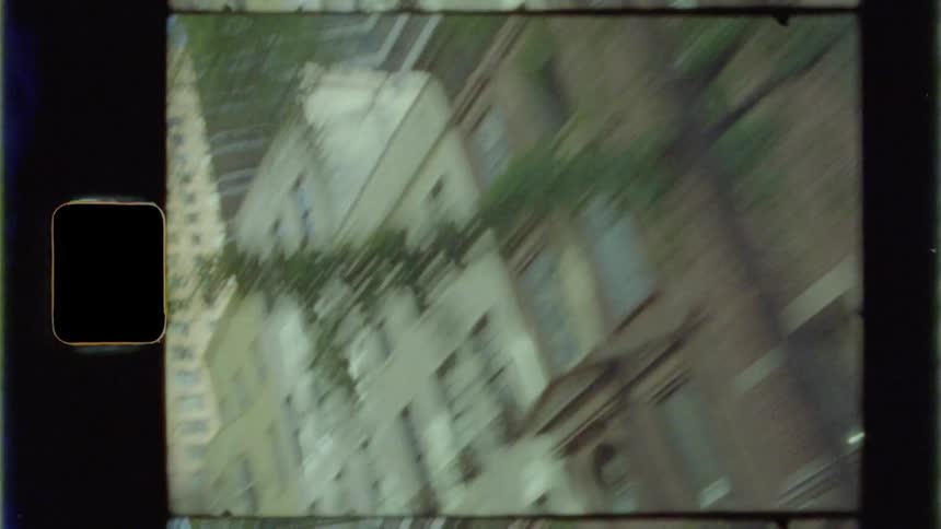 The apartments lead to taller buildings in the city