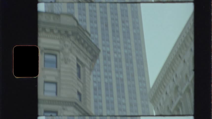 A city with buildings and skyscrapers with the sky above