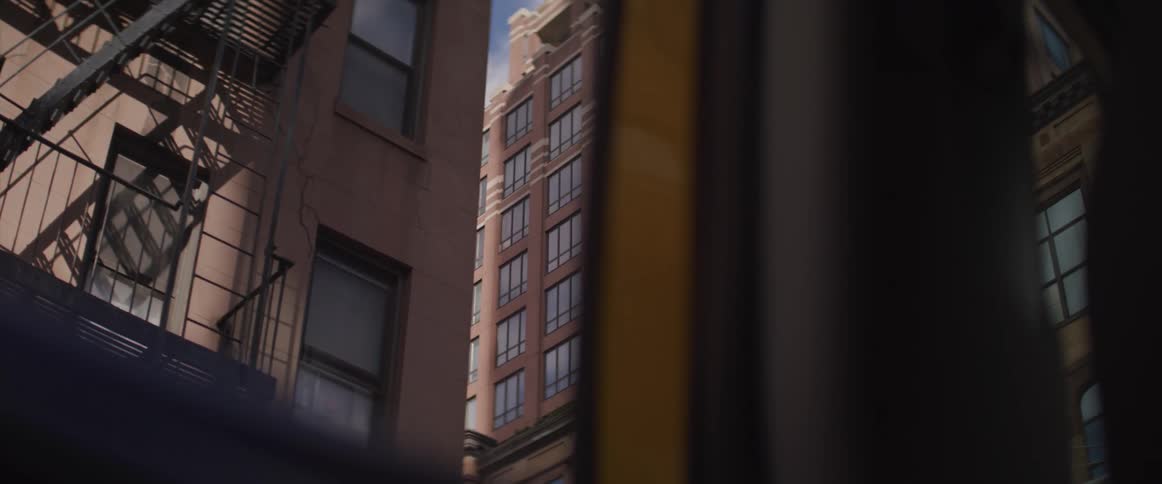 Apartment buildings in a city