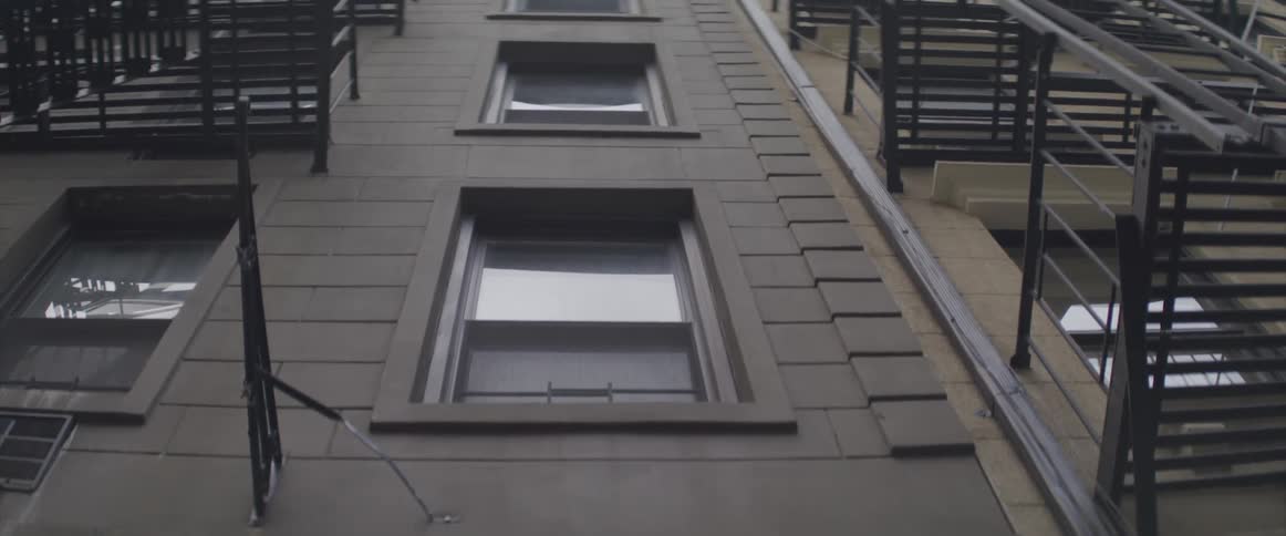 Exterior wall of a building facade at day