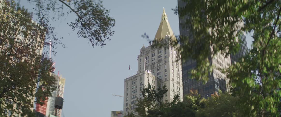 Buildings in city downtown at day