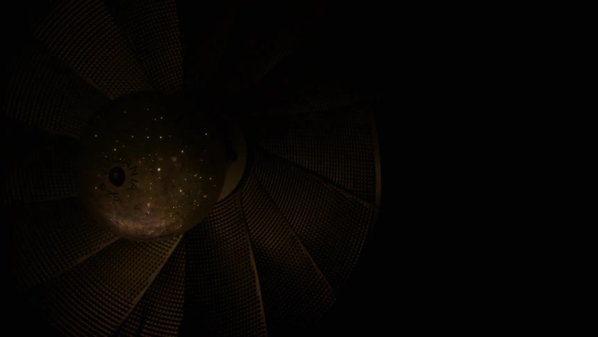 A bulb flashes in the pitch black