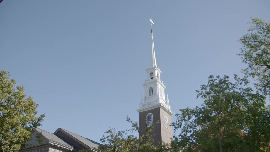 The top of a church