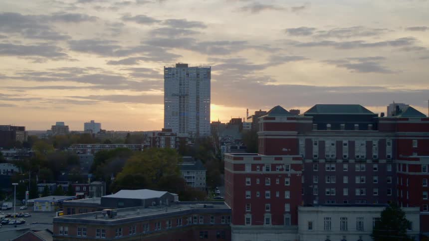 Buildings in a city