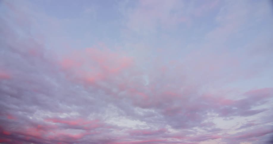 Pink clouds at sunset