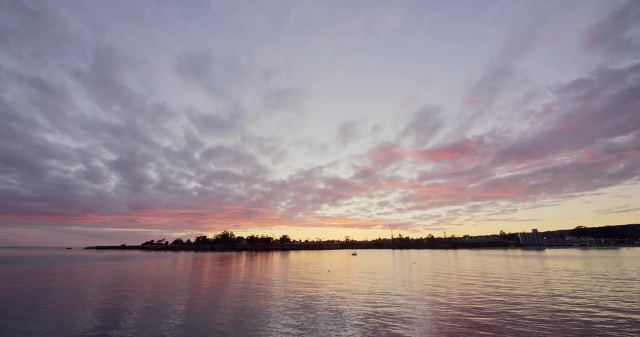 Calm sea landscape at dawn