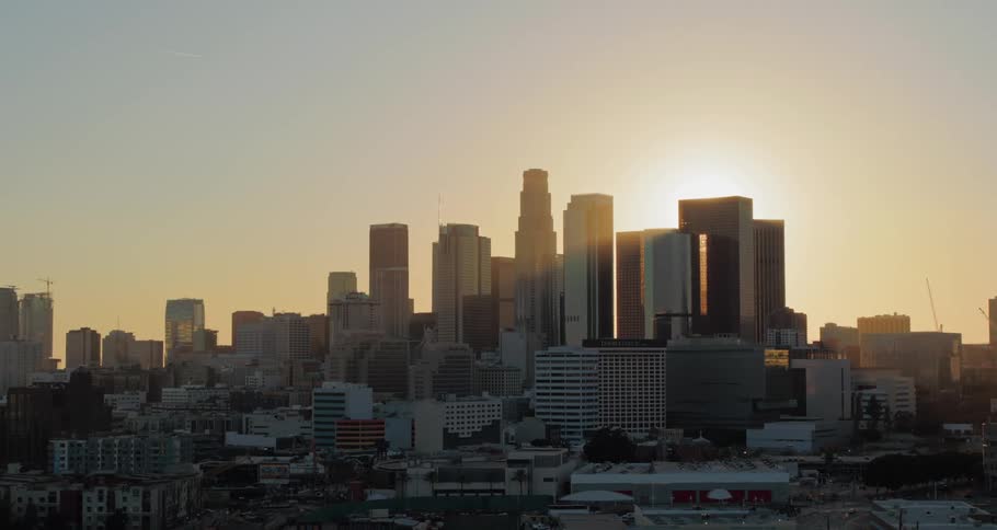 Skyscrapers and buildings in a downtown area