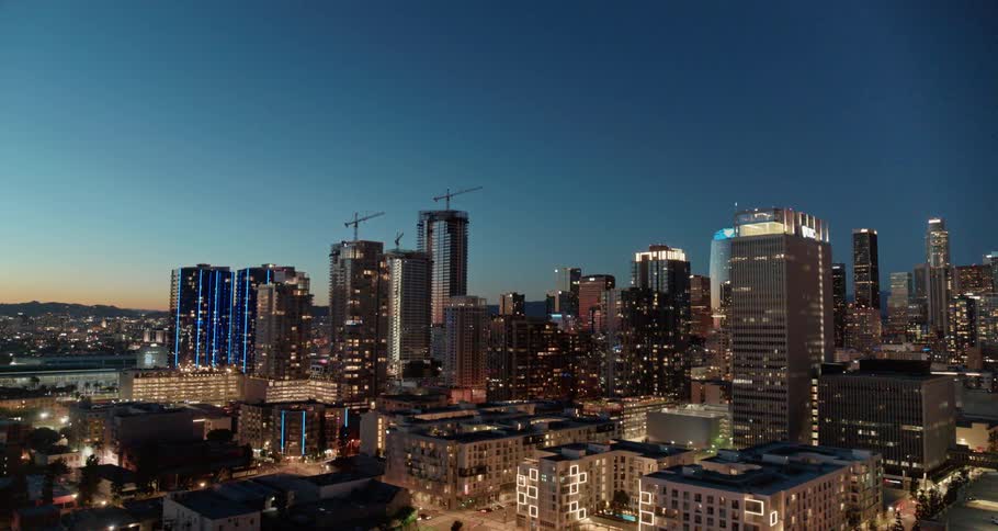 Skyscrapers in a downtown area