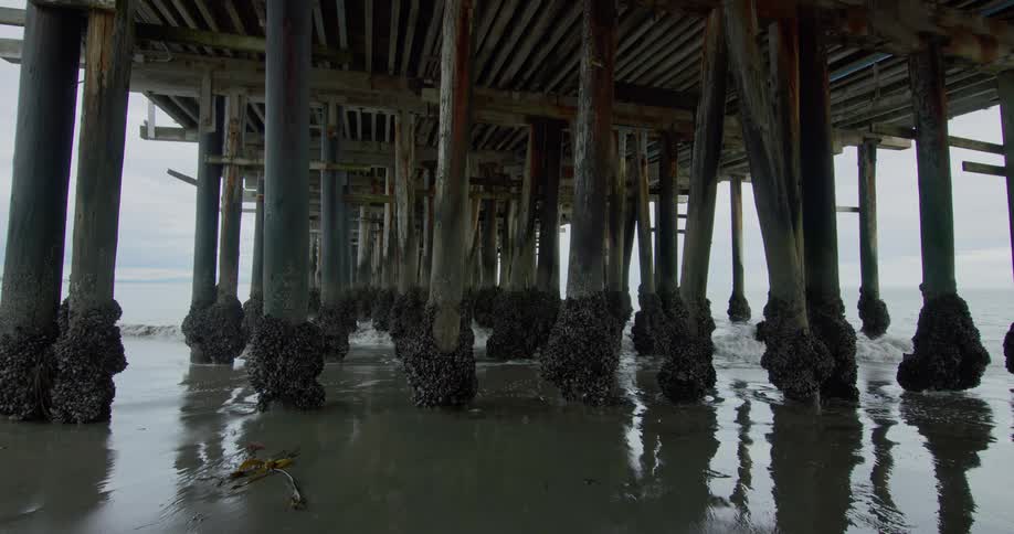 Water under a pier