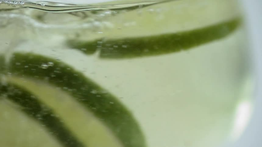 The drink was stirred