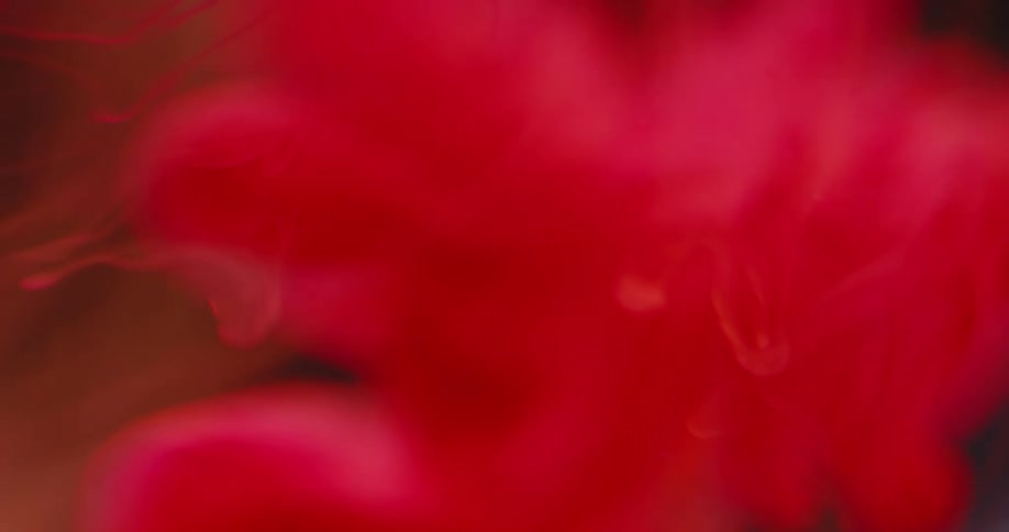The liquid is filled with red ink