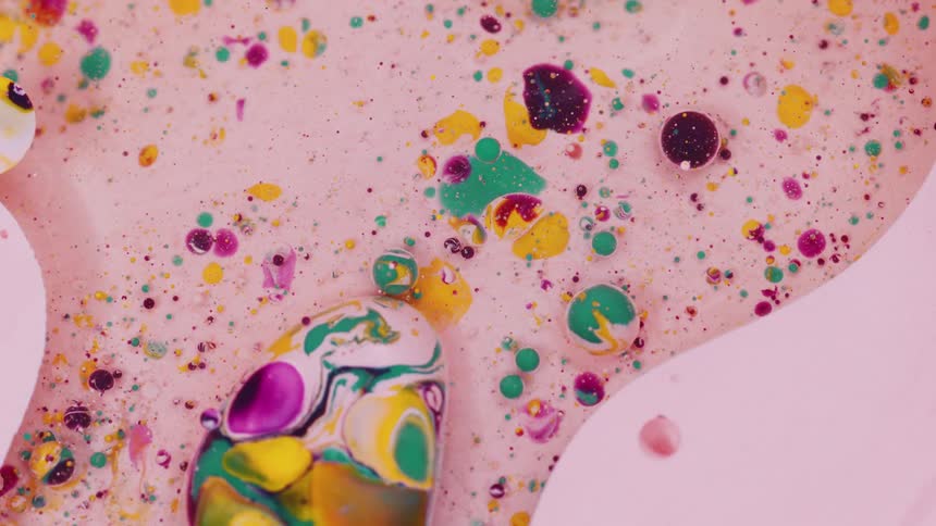 Many colors of liquid are together