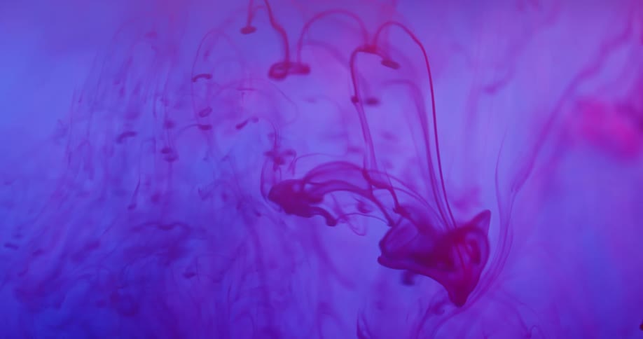 Colorful abstract liquids in water