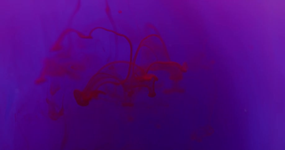 The liquid drops into the other
