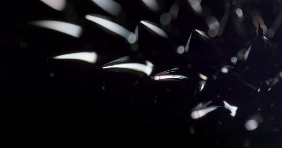 Close up of a plastic object with spikes