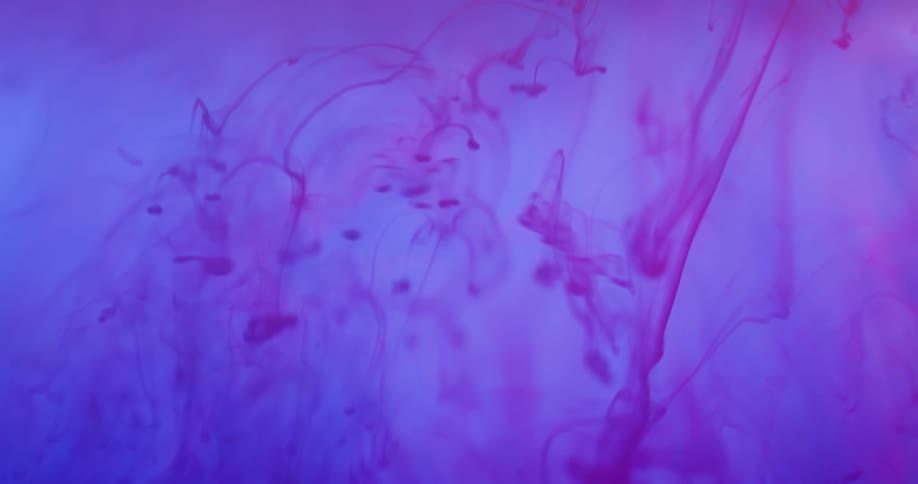 Ink runs and spreads through a colored medium
