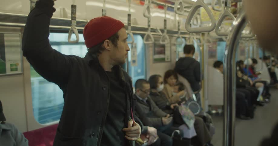 A shot of a full subway