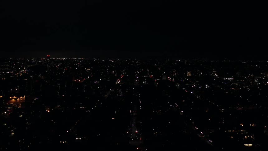 City at Night: Aerial Perspective