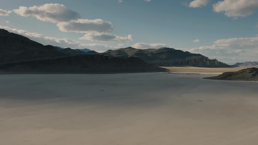 Landscape of a desert and hills