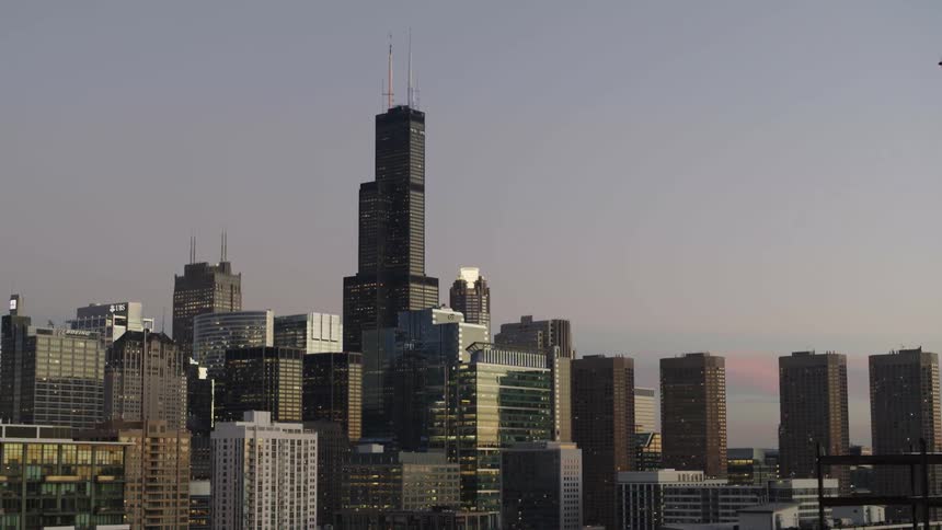 Aerial view of the Willis Tower, Chicago